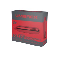 Arme à air – 5 Capsules CO2 lubrifiées de 12 grammes de la marque Umarex (4.1683-1)