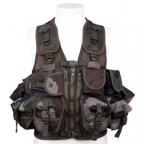 Équipements tactiques - Gilet tactique nylon camouflage Français CE (centre Europe) de la marque 101 Inc (129785)