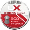 500 Plombs pointus Cobra gen2 4.5 mm 0.49g