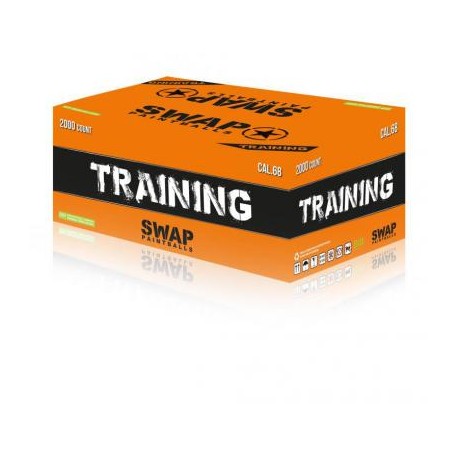 Paintball - Bille training 3 grammes (calibre .68) en carton de 2000 billes de la marque SWAP (BI250)