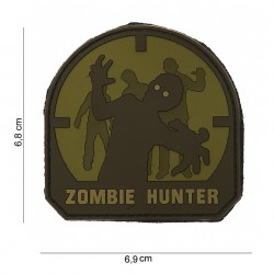Patch 3D PVC Zombie hunter arid (avec velcro) de la marque 101 Inc (12005 | 444110-3578)