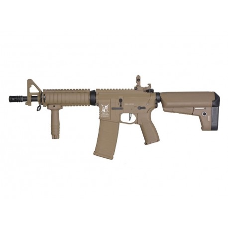 Airsoft - Réplique AR15 CQB-R Charlie tan électrique non blow back (1 joule | Polymère) de la marque Delta armory (DA-C02-FT)
