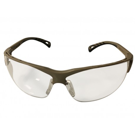Équipements - Lunettes de protection verres transparents et montures tan (CE EN166) de la marque Strike systems (19239)