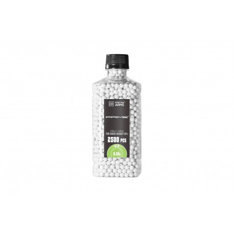 Airsoft - Bille biodégradable (calibre 6 mm) Prime 0.25 gramme en pot de 2500 billes de la marque Specna arms (SA7018)