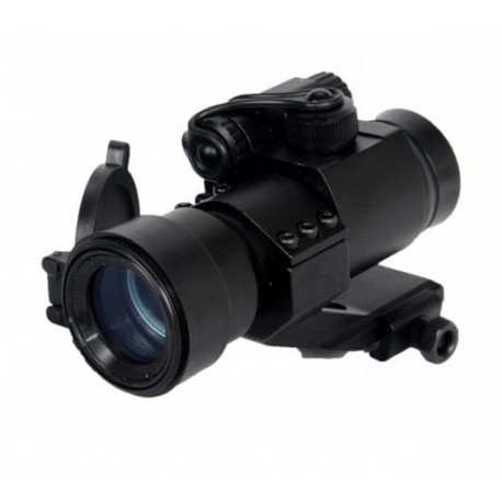 Airsoft - Viseur point rouge ou vert (se monte sur rail 21 mm Picatinny) de la marque Lancer tactical (A68642)