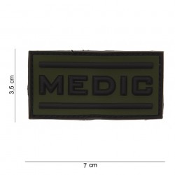 Patch 3D PVC Medic vert (avec velcro) de la marque 101 Inc (12037 | 444100-3548)