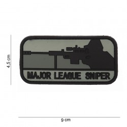 Patch 3D PVC Major league sniper gris (avec velcro) de la marque 101 Inc (12039 | 444110-3551)