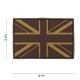 Patch 3D PVC United Kingdom désert (avec velcro) de la marque 101 Inc (12032 | 444110-3553)