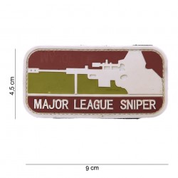 Patch 3D PVC Major league sniper brun et vert (avec velcro) de la marque 101 Inc (11159 | 444110-3571)