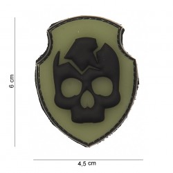 Patch 3D PVC Ghost skull