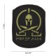 Patch 3D PVC Molon labe spartan SWAT (avec velcro) de la marque 101 Inc (12003 | 444110-3566)