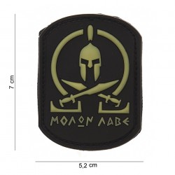 Patch 3D PVC Molon labe spartan SWAT