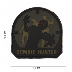 Patch 3D PVC Zombie hunter (avec velcro) de la marque 101 Inc (13042 | 444110-3579)