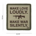 Patch 3D PVC Make love loudly