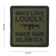 Patch 3D PVC Make love loudly vert (avec velcro) de la marque 101 Inc (10101 | 444180-3845)