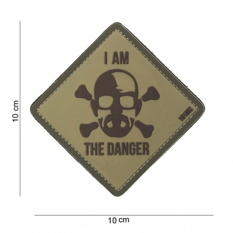 Patch 3D PVC I am the danger sable (avec velcro) de la marque 101 Inc (11150 | 444130-3832)