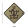 Patch 3D PVC I am the danger sable (avec velcro) de la marque 101 Inc (11150 | 444130-3832)