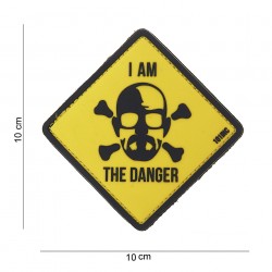 Patch 3D PVC I am the danger jaune (avec velcro) de la marque 101 Inc (11149 | 444130-3833)