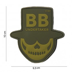 Patch 3D PVC BB undertaker vert (avec velcro) de la marque 101 Inc (10105 | 444180-3839)