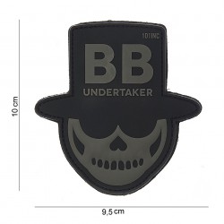 Patch 3D PVC BB undertaker noir (avec velcro) de la marque 101 Inc (10104 | 444180-3837)