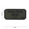 Patch 3D PVC Pew pew pew
