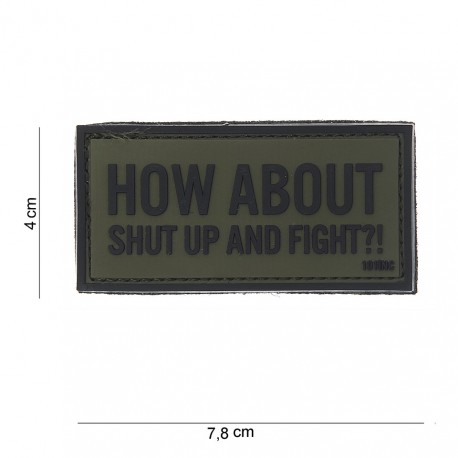 Patch 3D PVC How about vert (avec velcro) de la marque 101 Inc (10078 | 444100-3818)