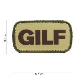 Patch 3D PVC GILF (avec velcro) de la marque 101 Inc (14004 | 444100-3773)