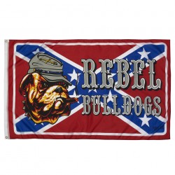 Drapeau Rebel bulldog