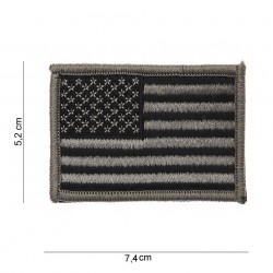 Patch tissus USA silver