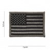 Patch tissus USA silver
