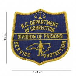 Patch tissus "N.C. department of correction protection serv", 101 Inc
