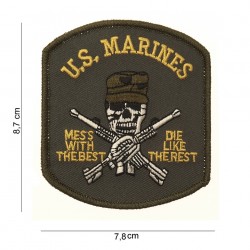 Patch tissus "US marines", 101 Inc
