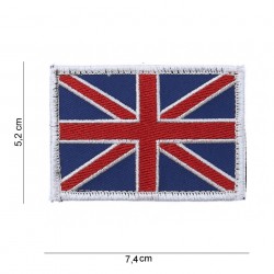Patch tissus "UK" avec velcro, 101 Inc
