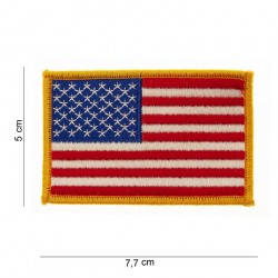 Patch tissus "USA golden border", 101 Inc