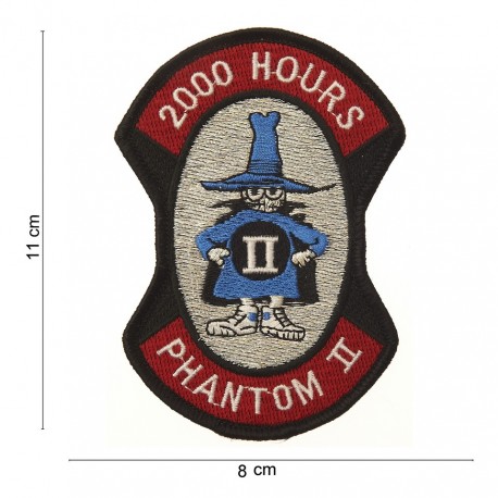 Patch tissus "2000 hours phantom 2", 101 Inc