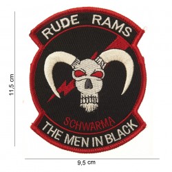 Patch tissus Rude rams the man in black