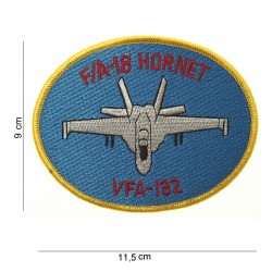Patch tissus "F/A-18 hornet VFA-132", 101 Inc