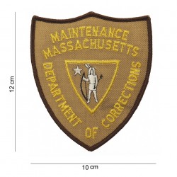 Patch tissus "Department of corrections Massachuttes", 101 Inc