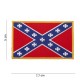 Patch tissus "Drapeau rebel", 101 Inc