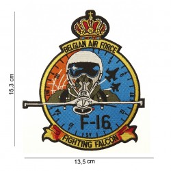 Patch tissus "Belgian airforce F-16", 101 Inc