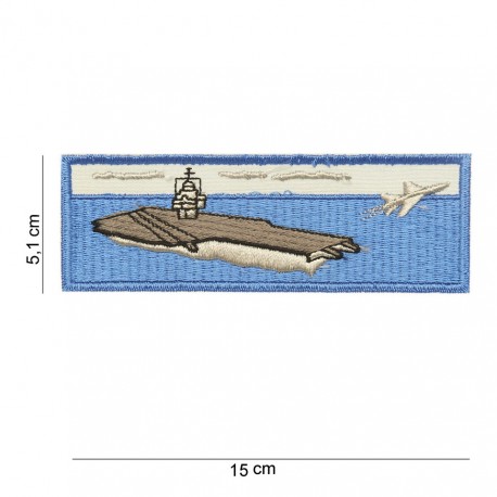 Patch tissus "Aircraft carrier" bleu, 101 Inc
