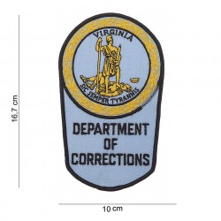 Patch tissus Department of corrections Virginia