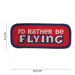 Patch tissus "I'D rather be flying", 101 Inc