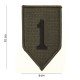 Patch tissu Black one de la marque 101 Inc (442304-1064)