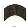 Patch tissu One shot one kill de la marque 101 Inc (442302-1059)