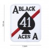 Patch tissu Black aces