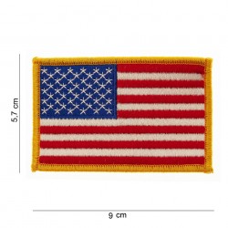Patch tissu USA golden border de la marque 101 Inc (442302-607)