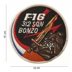 Patch tissu F-16 312 SQN bonzo de la marque 101 Inc (442306-768)