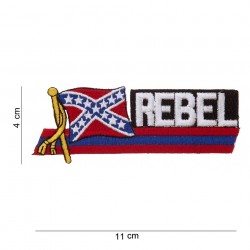 Patch tissu Drapeau rebel de la marque 101 Inc (442304-913)
