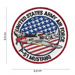 Patch tissus "P-51 Mustang U.S.", 101 Inc